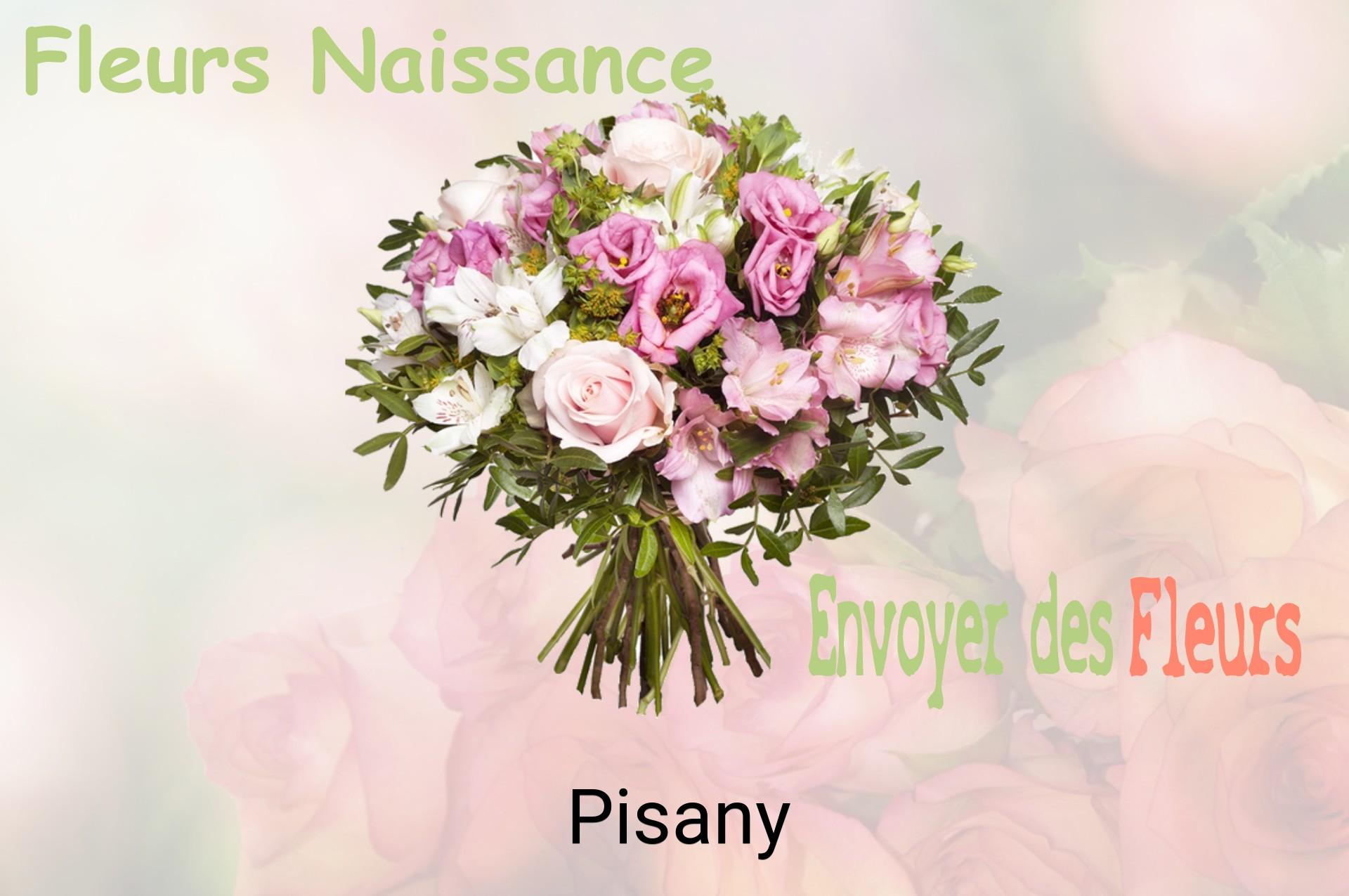 Bouquet de fleurs de naissance livré à Pisany